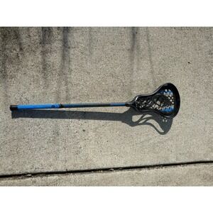 Warrior Evo Jr Lacrosse Stick Maintenance Free Pocket Youth Black Blue Develop